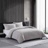 imageVera Wang  Queen Comforter Set Luxury Cotton Bedding with Matching Shams Medium Weight ampamp Ideal for All Seasons Waffle Pique Queen WhiteMoonlight Grey