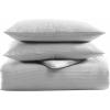 imageVera Wang  Queen Comforter Set Luxury Cotton Bedding with Matching Shams Medium Weight ampamp Ideal for All Seasons Waffle Pique Queen WhiteMoonlight Grey