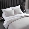 imageVera Wang  Queen Comforter Set Luxury Cotton Bedding with Matching Shams Medium Weight ampamp Ideal for All Seasons Waffle Pique Queen WhiteMoonlight Grey