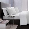imageVera Wang  Queen Comforter Set Luxury Cotton Bedding with Matching Shams Medium Weight ampamp Ideal for All Seasons Waffle Pique Queen WhiteMoonlight Grey