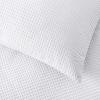 imageVera Wang  Queen Comforter Set Luxury Cotton Bedding with Matching Shams Medium Weight ampamp Ideal for All Seasons Waffle Pique Queen WhiteWhite