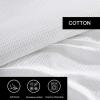 imageVera Wang  Queen Comforter Set Luxury Cotton Bedding with Matching Shams Medium Weight ampamp Ideal for All Seasons Waffle Pique Queen WhiteWhite