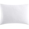 imageVera Wang  Queen Comforter Set Luxury Cotton Bedding with Matching Shams Medium Weight ampamp Ideal for All Seasons Waffle Pique Queen WhiteWhite