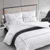 imageVera Wang  Queen Comforter Set Luxury Cotton Sateen Bedding with Matching Shams Designer Home Decor Zig Zag White QueenQueen Comforter Set
