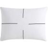 imageVera Wang  Queen Comforter Set Luxury Cotton Sateen Bedding with Matching Shams Designer Home Decor Zig Zag White QueenQueen Comforter Set