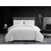 imageVera Wang  Queen Comforter Set Reversible Luxury Bedding with Matching Shams Medium Weight Home Decor Abstract Crinkle White QueenWhite