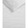 imageVera Wang  Queen Comforter Set Reversible Luxury Bedding with Matching Shams Medium Weight Home Decor Abstract Crinkle White QueenWhite