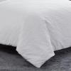 imageVera Wang  Queen Duvet Cover Set Luxury Bedding with Button Closure Includes Matching Shams Abstract Crinkle White QueenWhite