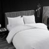 imageVera Wang  Queen Duvet Cover Set Luxury Bedding with Button Closure Includes Matching Shams Abstract Crinkle White QueenWhite