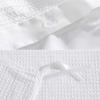 imageVera Wang  Queen Duvet Cover Set Luxury Cotton Bedding with Button Closure Includes Matching Shams Waffle Pique White QueenWhite