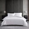 imageVera Wang  Queen Duvet Cover Set Luxury Cotton Bedding with Button Closure Includes Matching Shams Waffle Pique White QueenWhite