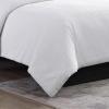 imageVera Wang  Queen Duvet Cover Set Luxury Cotton Bedding with Button Closure Includes Matching Shams Waffle Pique White QueenWhite