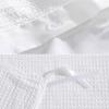 imageVera Wang  Queen Duvet Cover Set Luxury Cotton Bedding with Button Closure Includes Matching Shams Waffle Pique White QueenWhite