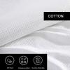 imageVera Wang  Queen Duvet Cover Set Luxury Cotton Bedding with Button Closure Includes Matching Shams Waffle Pique White QueenWhite