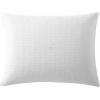 imageVera Wang  Queen Duvet Cover Set Luxury Cotton Bedding with Button Closure Includes Matching Shams Waffle Pique White QueenWhite