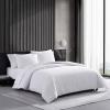imageVera Wang  Queen Duvet Cover Set Luxury Cotton Bedding with Button Closure Includes Matching Shams Waffle Pique White QueenWhite