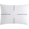 imageVera Wang  Queen Duvet Cover Set Luxury Cotton Sateen Bedding with Matching Shams All Season Home Decor Zig Zag White QueenZig Zag WhiteBlack