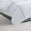 imageVera Wang  Queen Duvet Cover Set Luxury Cotton Sateen Bedding with Matching Shams All Season Home Decor Zig Zag White QueenZig Zag WhiteBlack
