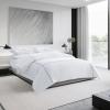 imageVera Wang  Queen Duvet Cover Set Luxury Cotton Sateen Bedding with Matching Shams All Season Home Decor Zig Zag White QueenZig Zag WhiteBlack