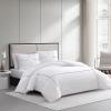imageVera Wang  Queen Duvet Cover Set Luxury Cotton Sateen Bedding with Matching Shams All Season Home Decor Zig Zag White QueenZig Zag WhiteBlack