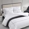 imageVera Wang  Queen Duvet Cover Set Luxury Cotton Sateen Bedding with Matching Shams All Season Home Decor Zig Zag White QueenZig Zag WhiteBlack