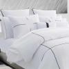 imageVera Wang  Queen Duvet Cover Set Luxury Cotton Sateen Bedding with Matching Shams All Season Home Decor Zig Zag White QueenZig Zag WhiteBlack