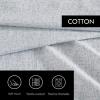 imageVera Wang Queen Sheet Set Soft Cotton Sateen Bedding Set Designer Home Dcor Simple Dot WhiteGold QueenFragments Grey
