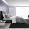 imageVera Wang  Queen Duvet Cover Set Luxury Cotton Bedding with Button Closure Includes Matching Shams Waffle Pique White QueenPewter Grey