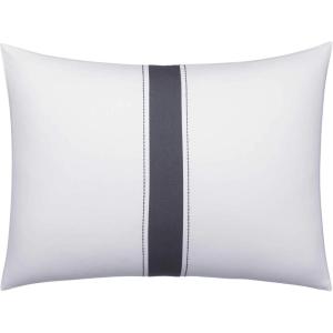 imageVera Wang  Queen Comforter Set Luxury Cotton Sateen Bedding with Matching Shams Designer Home Decor Zig Zag White Queen12x16 Pillow