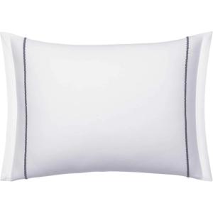imageVera Wang  Queen Comforter Set Luxury Cotton Sateen Bedding with Matching Shams Designer Home Decor Zig Zag White Queen15x20 Pillow