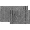 imageVera Wang  Bath Rugs Luxury Bathroom Decor Soft ampamp Aboserbent Cotton Bath Mat Eden White 2 PieceGrey