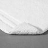 imageVera Wang  Bath Rugs Luxury Bathroom Decor Soft ampamp Aboserbent Cotton Bath Mat Eden White 2 PieceWhite