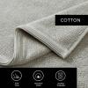 imageVera Wang  Bath Towels Set Luxury Cotton Bathroom Decor Highly Absorbent ampamp Medium Weight OekoTex Certified Sculpted Pleat Grey 6 PieceSculpted Pleat Medium Grey