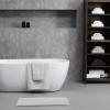 imageVera Wang  Bath Towels Set Luxury Cotton Bathroom Decor Highly Absorbent ampamp Medium Weight OekoTex Certified Sculpted Pleat Grey 6 PieceSculpted Pleat Black