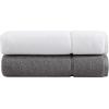 imageVera Wang  Bath Towels Set Luxury Cotton Bathroom Set Plush ampamp Super Absorbent OekoTex Certified Modern Lux White 3 PieceWhite