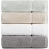 imageVera Wang  Bath Towels Set Luxury Cotton Bathroom Set Plush ampamp Super Absorbent OekoTex Certified Modern Lux White 3 PieceWhite