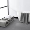 imageVera Wang  Bath Towels Set Luxury Cotton Bathroom Set Plush ampamp Super Absorbent OekoTex Certified Modern Lux White 3 PieceWhite