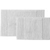 imageVera Wang  Bathroom Rug Set Soft ampamp Absorbent Bathroom Decor Reversible Modern Design Sculpted Pleat Grey 2 PieceGrey