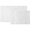 imageVera Wang  Bathroom Rug Set Soft ampamp Absorbent Bathroom Decor Reversible Modern Design Sculpted Pleat Grey 2 PieceWhite