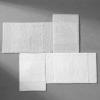 imageVera Wang  Bathroom Rug Set Soft ampamp Absorbent Bathroom Decor Reversible Modern Design Sculpted Pleat Grey 2 PieceWhite