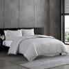 imageVera Wang  King Comforter Set Luxury Bedding with Matching Shams Designer Home Decor Illusion Black KingIllusion Grey