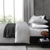 imageVera Wang  King Comforter Set Luxury Bedding with Matching Shams Designer Home Decor Illusion Black KingIllusion Grey
