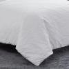 imageVera Wang  King Duvet Cover Set Luxury Bedding with Button Closure Includes Matching Shams Abstract Crinkle White King