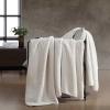 imageVera Wang  Queen Blanket Luxurious Chenille Bedding Soft Home Decor with Waffle Weave Waffle Chenille Ivory QueenWaffle Chenille Ivory