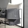 imageVera Wang  Queen Blanket Luxury Cotton Bedding Soft Home Decor with Waffle Weave Knit Waffleweave Grey QueenCharcoal