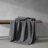 imageVera Wang  Queen Blanket Luxury Cotton Bedding Soft Home Decor with Waffle Weave Knit Waffleweave Grey QueenCharcoal