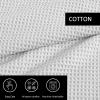 imageVera Wang  Queen Blanket Luxury Cotton Bedding Soft Home Decor with Waffle Weave Knit Waffleweave Grey QueenGrey