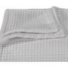 imageVera Wang  Queen Blanket Luxury Cotton Bedding Soft Home Decor with Waffle Weave Knit Waffleweave Grey QueenGrey