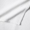imageVera Wang  Queen Blanket Luxury Cotton Bedding Soft Home Decor with Waffle Weave Knit Waffleweave Grey QueenWhite