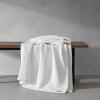 imageVera Wang  Queen Blanket Luxury Cotton Bedding Soft Home Decor with Waffle Weave Knit Waffleweave Grey QueenWhite